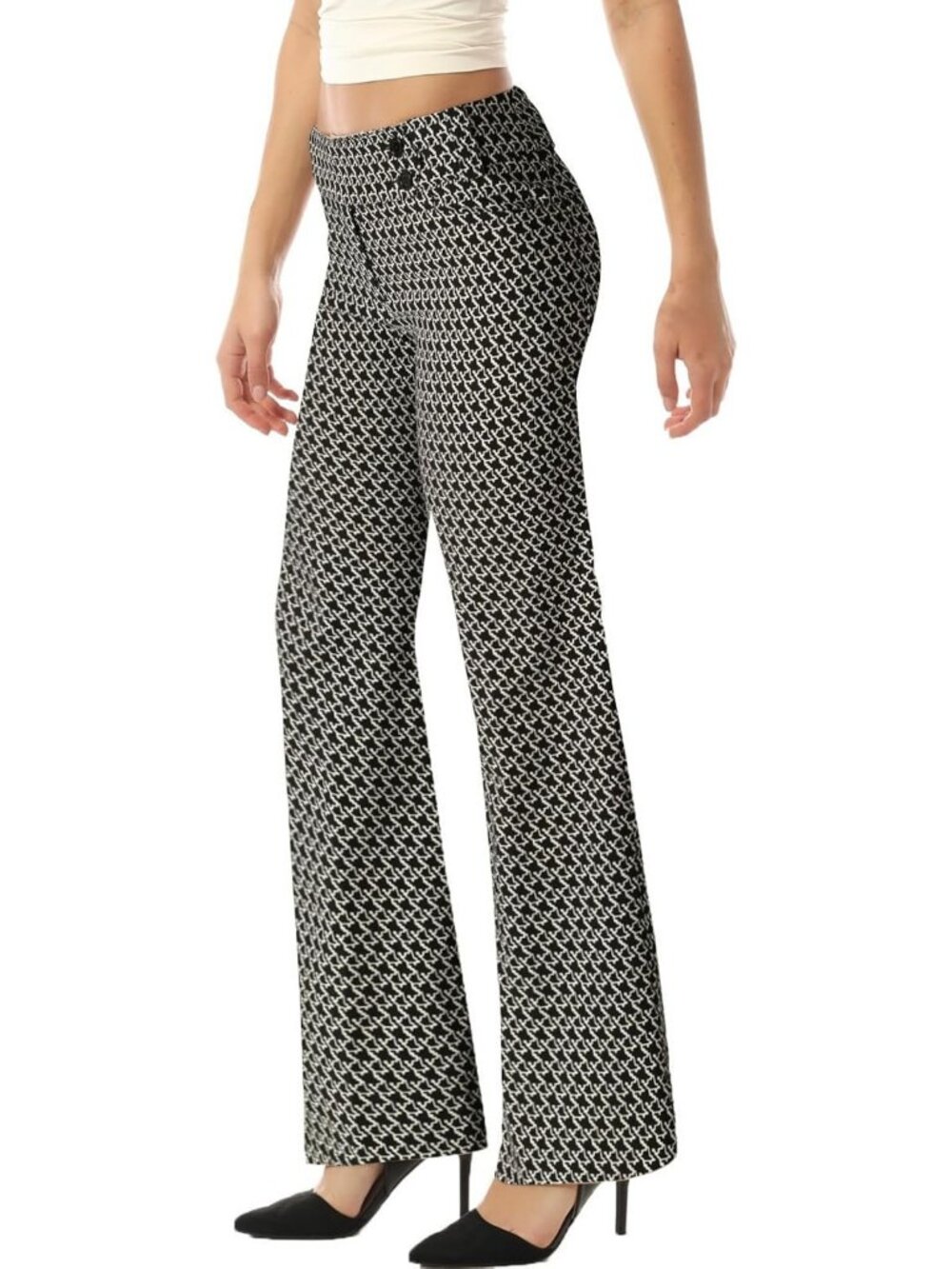 Women's Stretch Bootcut Dress Pants with Pockets - Perfect for Work & Casual